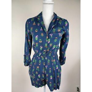 ModCloth Cactus Romper Shorts